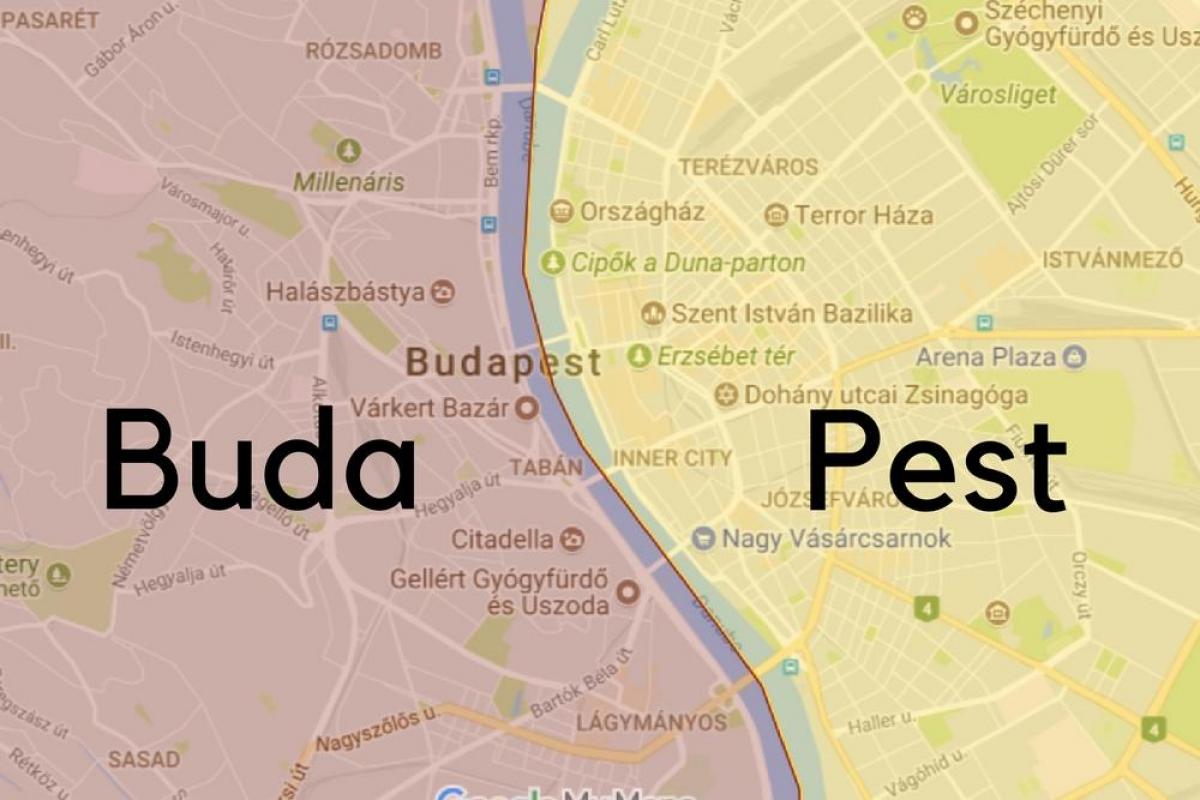 budapest barris mapa