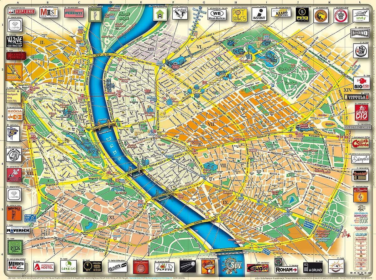 mapa de la ciutat de budapest parc