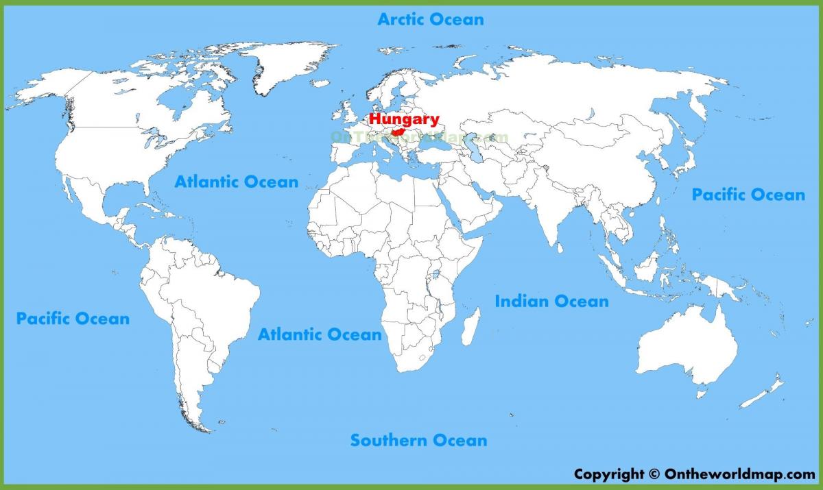 mapa del món hongria de budapest