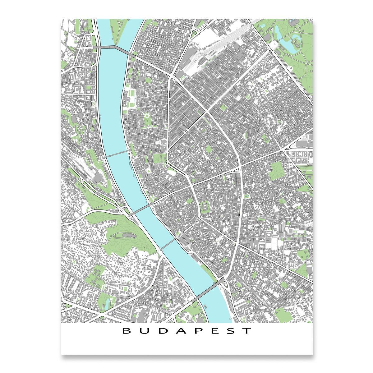 mapa de budapest mapa imprimir