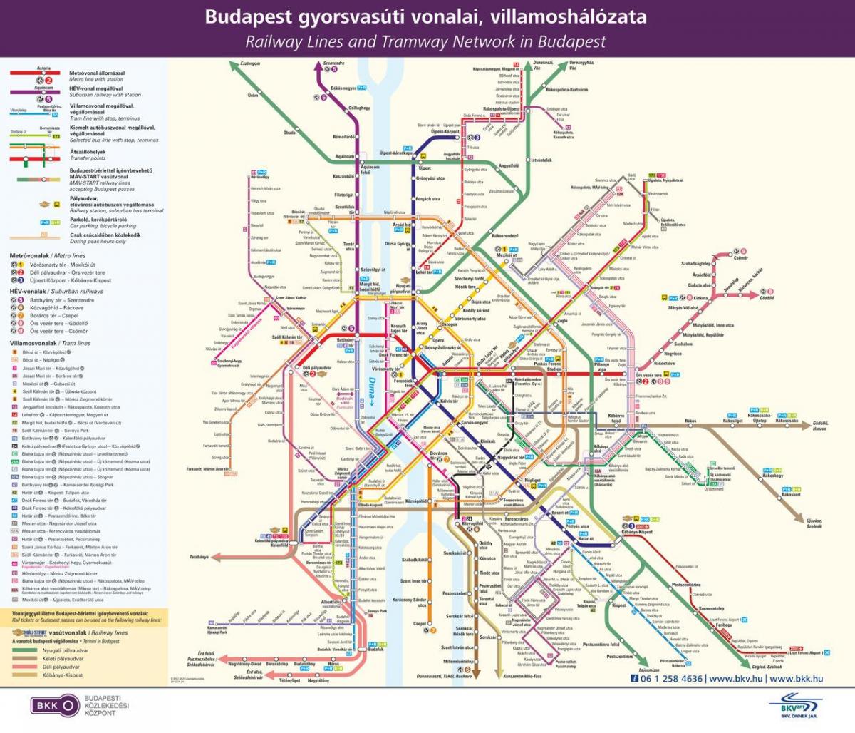 budapest transport públic mapa