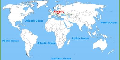 Mapa del món hongria de budapest