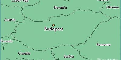 Mapa de budapest i països de l'entorn