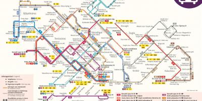 Mapa de budapest trolleybus