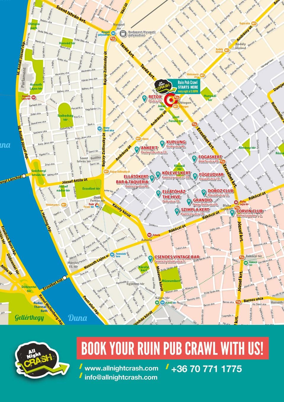 la ruïna pubs mapa