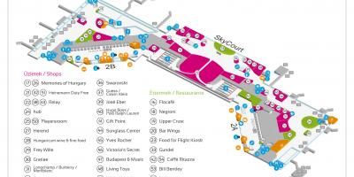 L'aeroport de budapest mapa