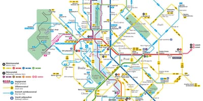 Bus budapest mapa