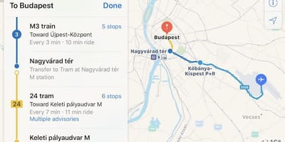 Budapest kelenfold estació de tren mapa