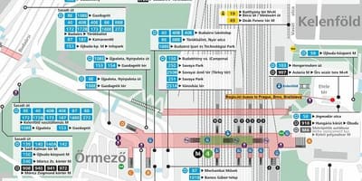 Mapa de budapest kelenfoe estació
