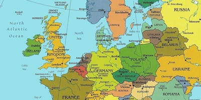Mapa de budapest a europa