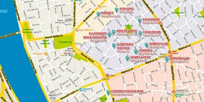 Mapa de la ruïna bars budapest