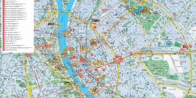 Budapest mapa turístic